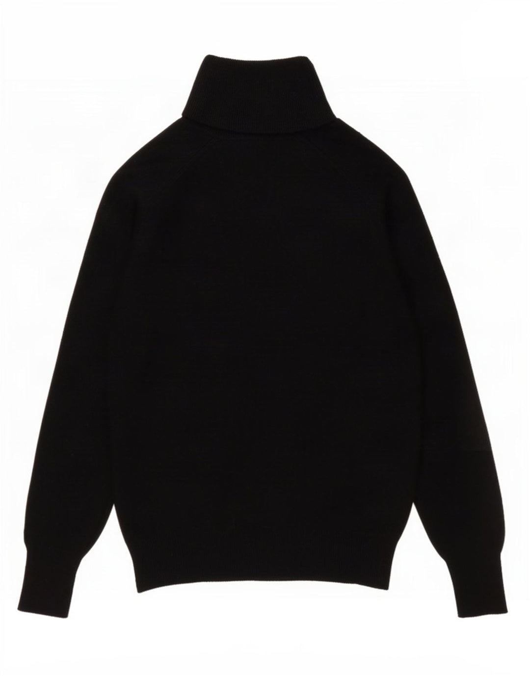 Zara Dame Roll Neck Jumper Sweater UK 10 Small Black Wool