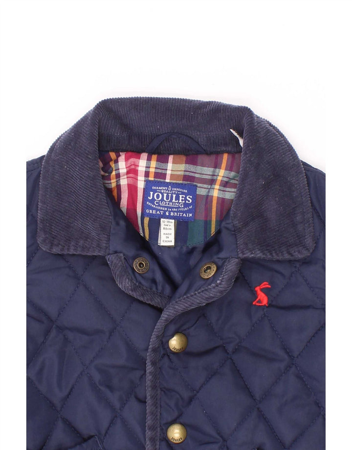 Joules Baby Boys Quiltet Jakke 12-18 Måneder Navy Blue Polyester