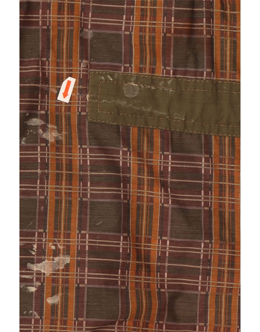 EASY COMFORT Womens Windbreaker Coat UK 16 Large  Khaki Check Polyester