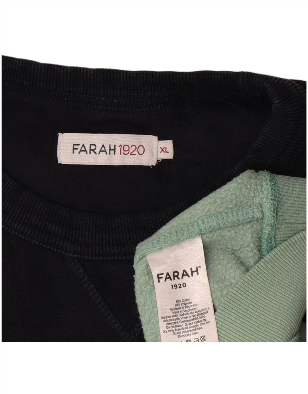 Farah Herre Sweatshirt Jumper XL Flerfarvet Colourblock Bomuld