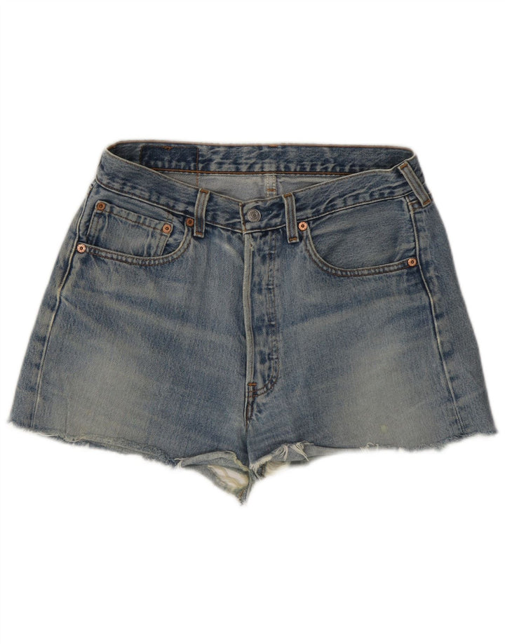 Levi's Womens 501 High Waist Denim Hot Pants W31 Medium Blue