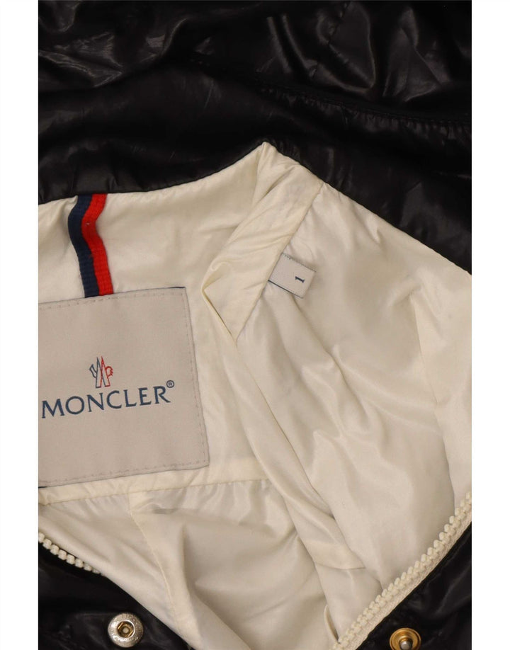 Moncler Dame Hætte Vindjakke Størrelse 1 Lille Sort