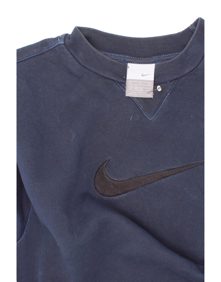 Nike Boys Grafisk Sweatshirt Jumper 10-11 år Medium Navy Blue