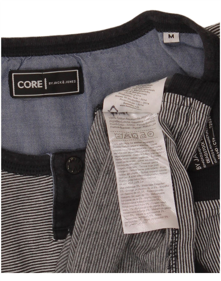 Jack & Jones Herre Top Langærmet Medium Navy Blue Nålestribet Bomuld