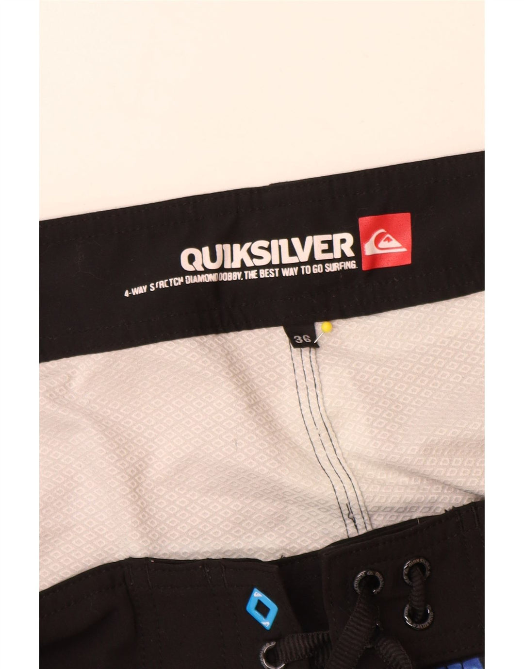 Quiksilver Badeshorts til mænd store blå geometrisk polyester
