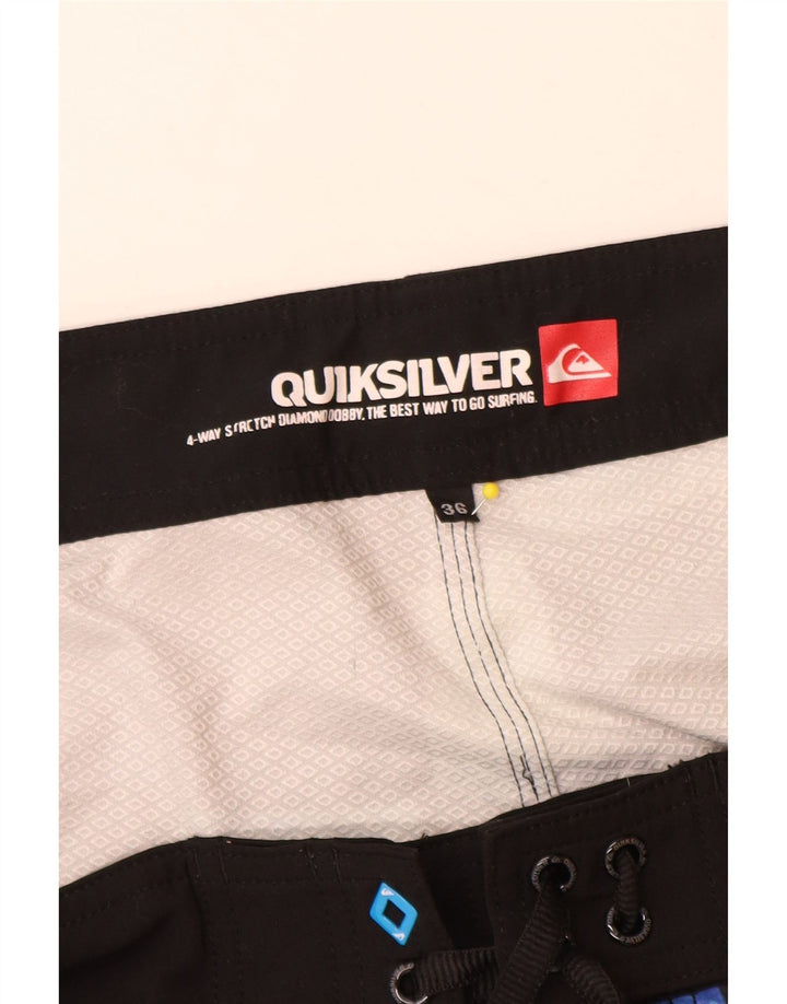 Quiksilver Badeshorts til mænd store blå geometrisk polyester