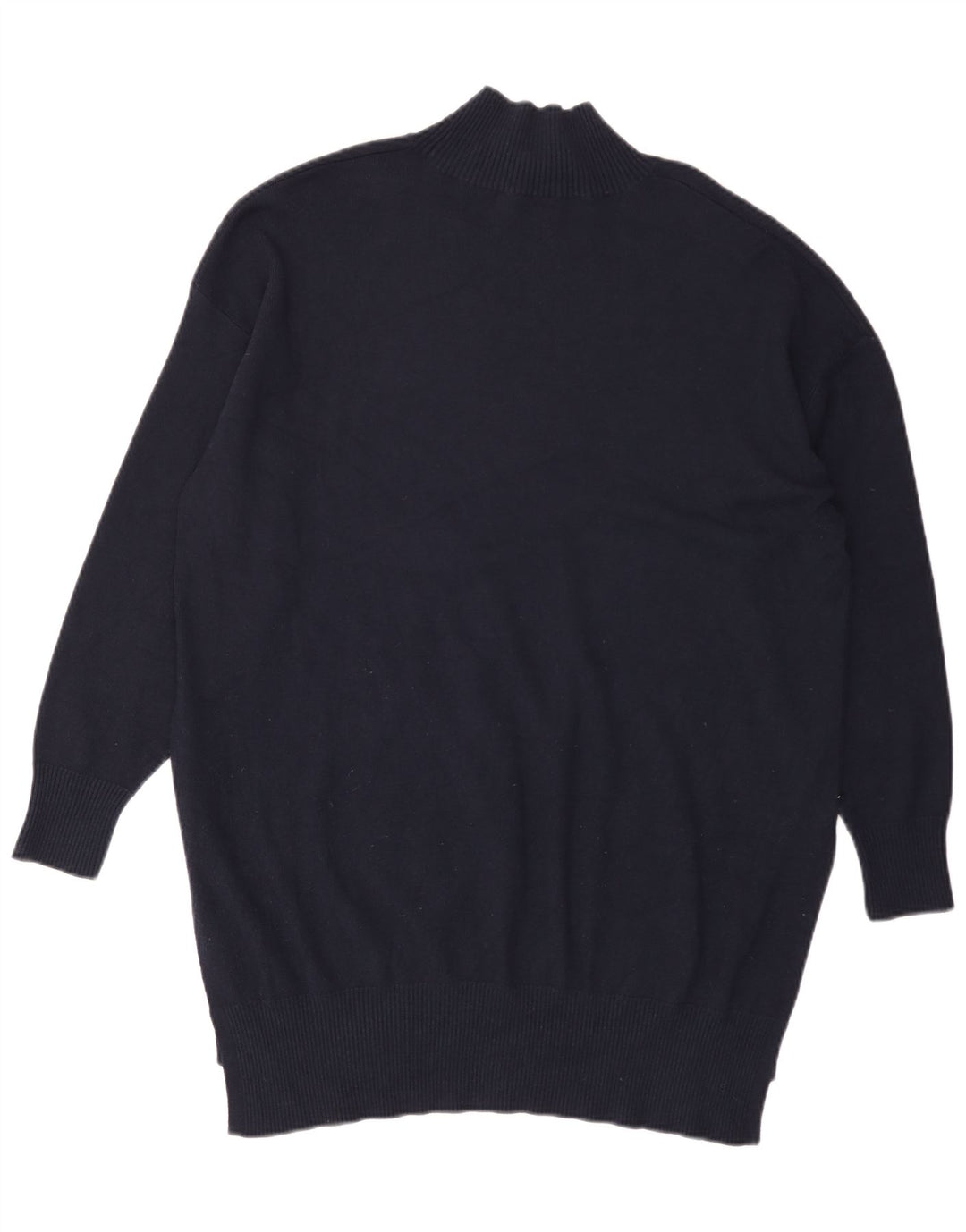 Marks & Spencer Dame Turtle Neck Jumper Sweater UK 16 Large Navy Blue