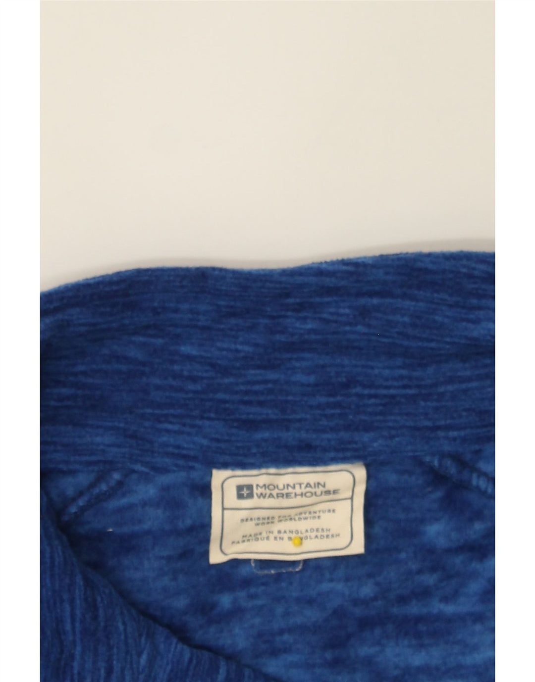 MOUNTAIN WAREHOUSE Mens Zip Neck Fleece Jumper Large Blue Vintage Mountain Warehouse and Second-Hand Mountain Warehouse from Messina Hembry 
