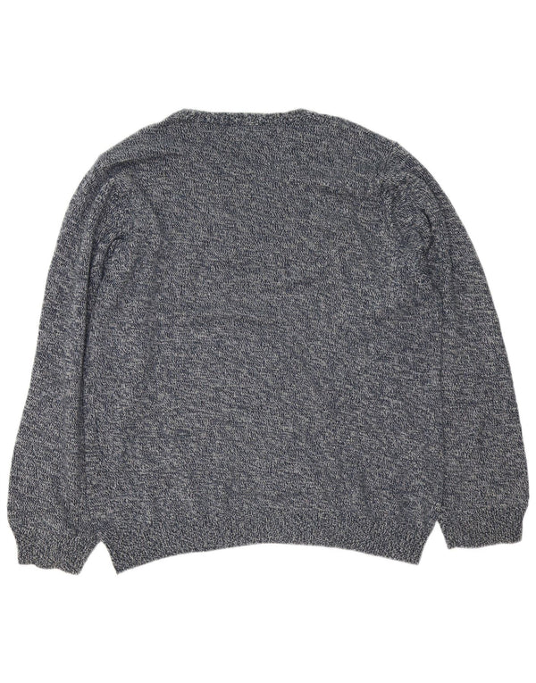 Marks & Spencer Herre Blue Harbor Crew Neck Jumper Sweater Large Navy