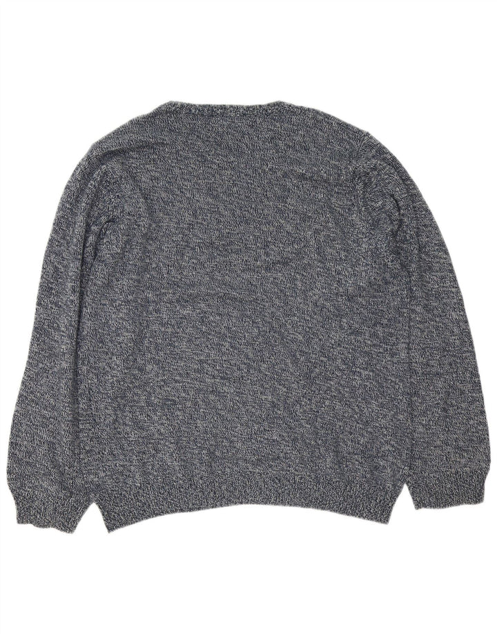 Marks & Spencer Herre Blue Harbor Crew Neck Jumper Sweater Large Navy