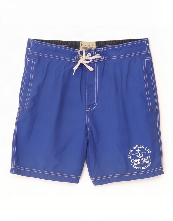 Jack Wills Badeshorts til mænd mellemblå bomuld