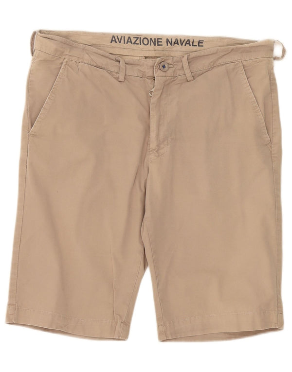Aviazione Navale Mens Chino Shorts W34 Large Beige