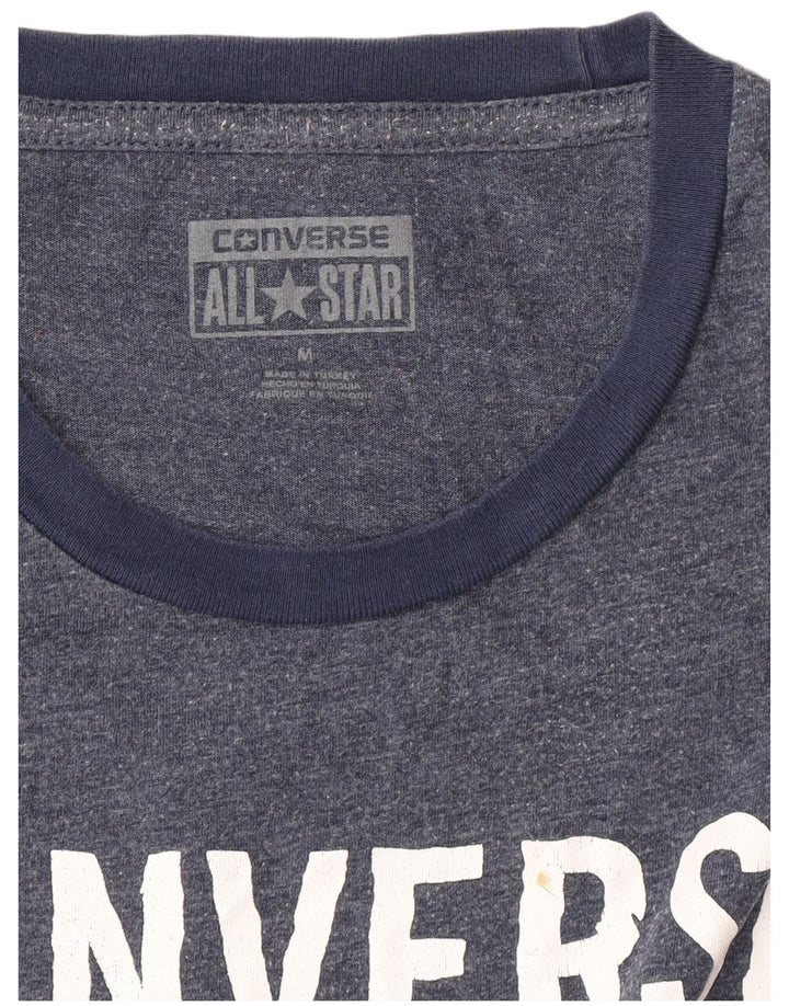 CONVERSE Grafisk T-shirt til mænd, medium marineblå