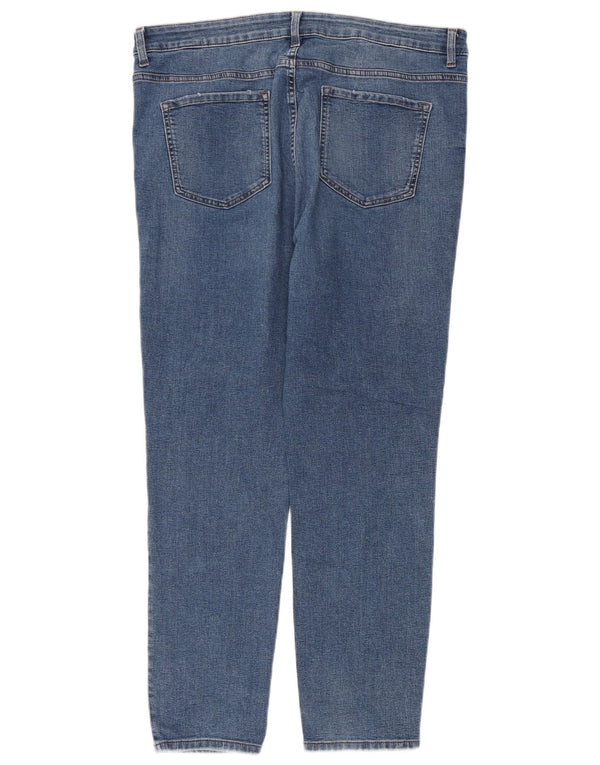 Marks & Spencer Womens The Lily High Waist Slim Jeans UK 18 XL W36 L28 Blå
