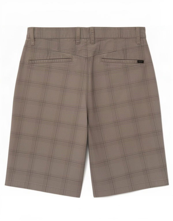 Volcom Herre Chino Shorts Medium W32 Grå ternet