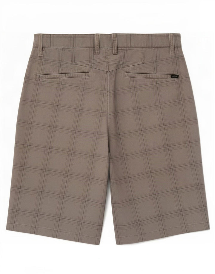 Volcom Herre Chino Shorts Medium W32 Grå ternet