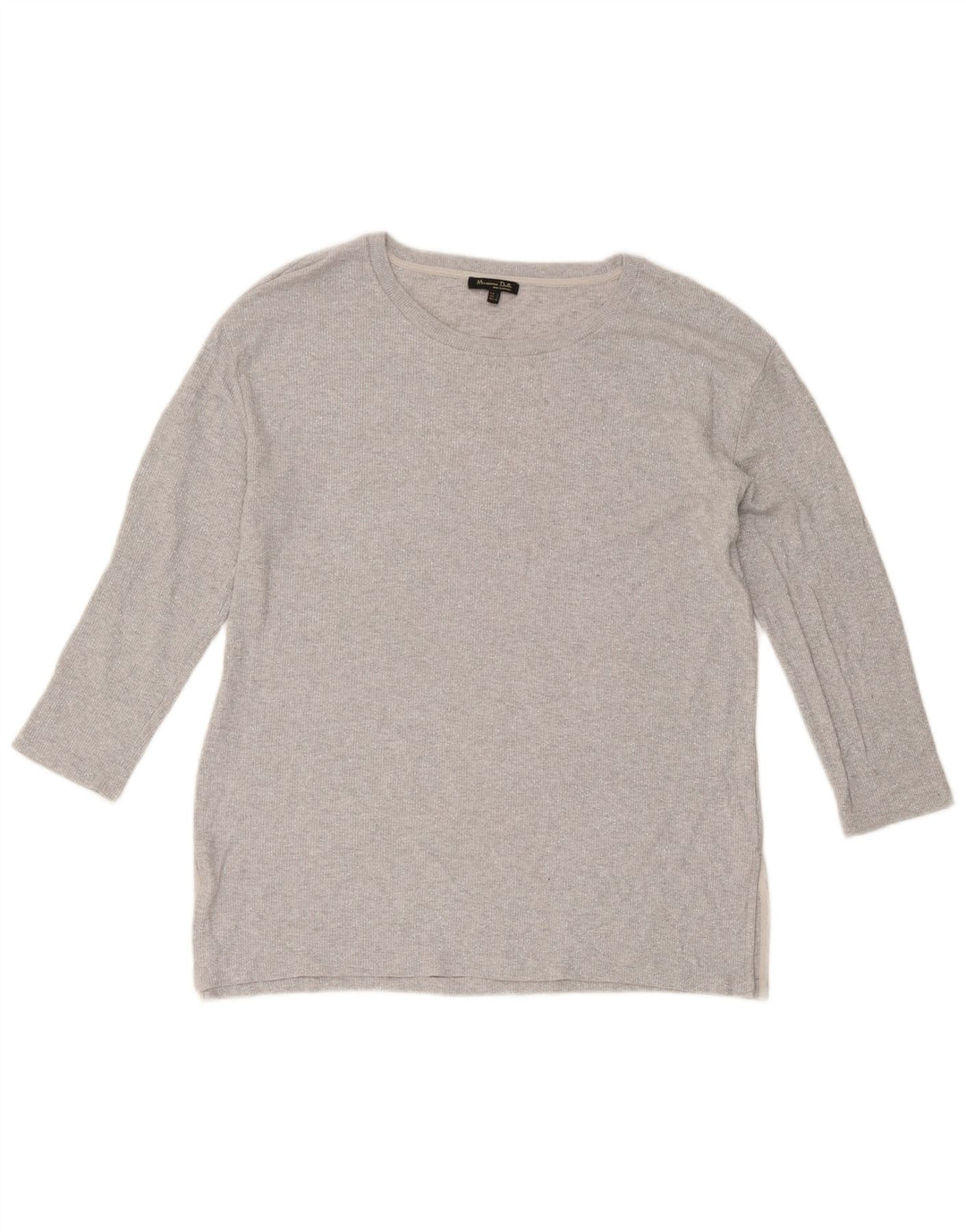 Massimo Dutti Dame Top 3/4 ærmet UK 16 Stor Grå