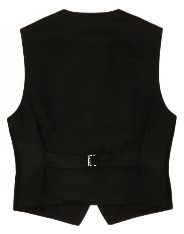 Vintage damevest UK 16 Lille sort uld