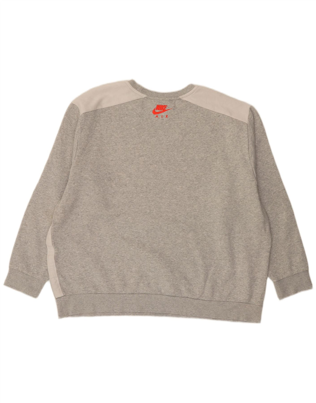 NIKE Sweatshirt Jumper til mænd 2XL Grå Colourblock Bomuld