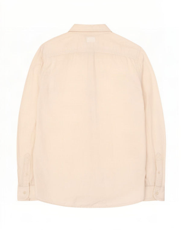 Timberland Herre Slim Fit Skjorte Large Off White Linned