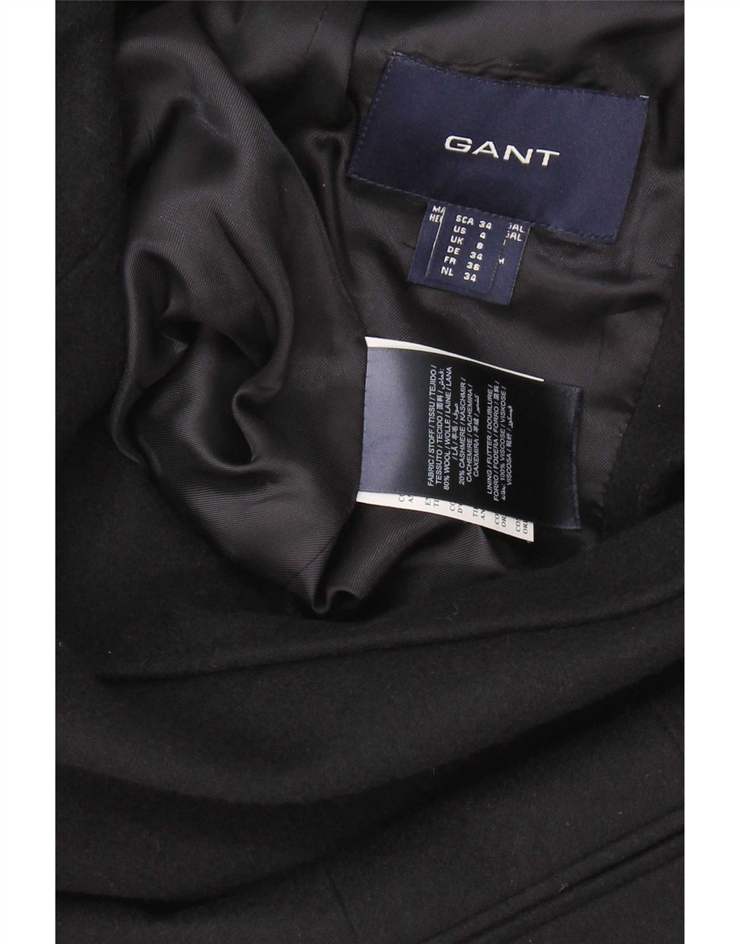 Gant Dame 1 Knap Blazer Jacket UK 8 Small Navy Blue Uld
