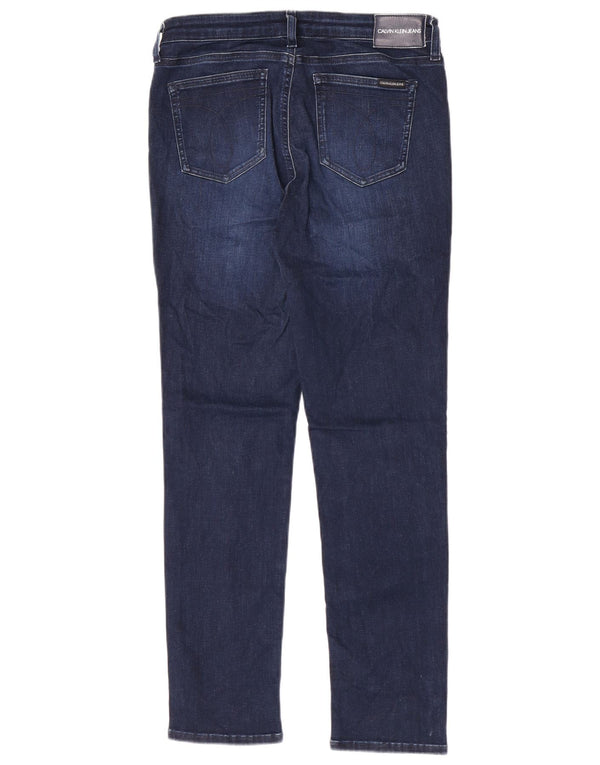 Calvin Klein Dame Slim Jeans W31 L30 Blå Bomuld