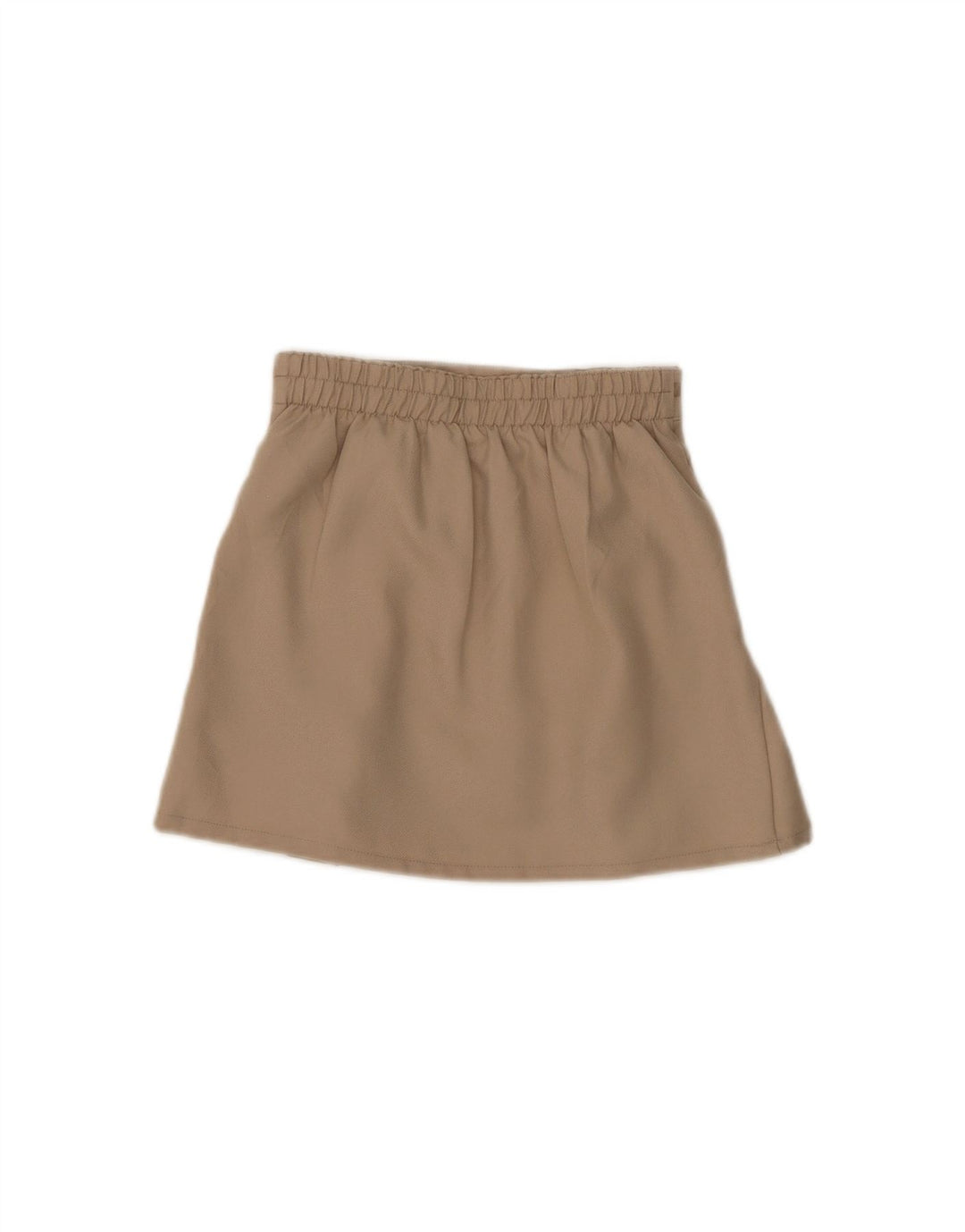 IZOD Girls Pleated Skirt 7-8 Years W24 Beige Polyester