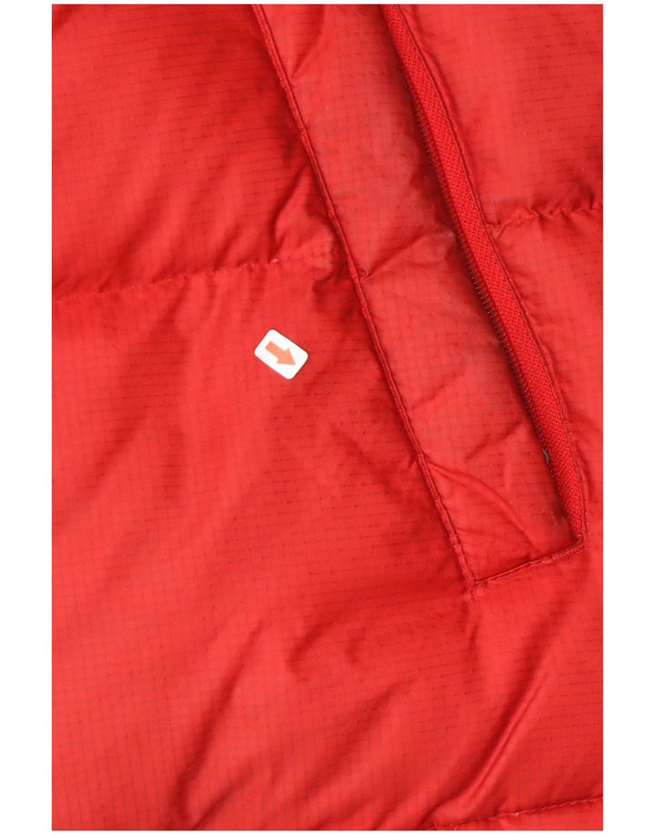 Dickies Herre hættepolstret jakke UK 38 Medium Rød Colourblock Nylon