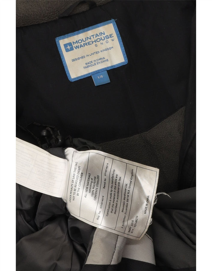 Mountain Warehouse Herre Windbreaker Jacket UK 40 Large Black Colourblock