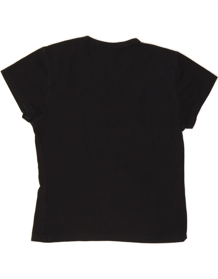 REEBOK Womens T-Shirt Top UK 12 Medium Black Vintage Reebok and Second-Hand Reebok from Messina Hembry 