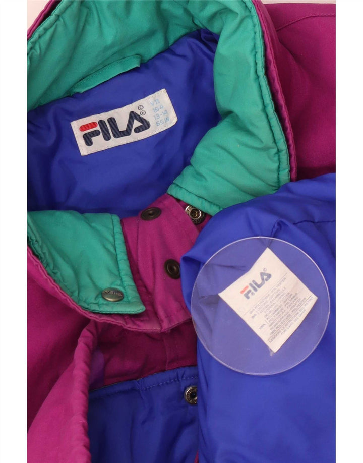 Fila Piger Polstret Skijakke 13-14 År Lilla Polyester