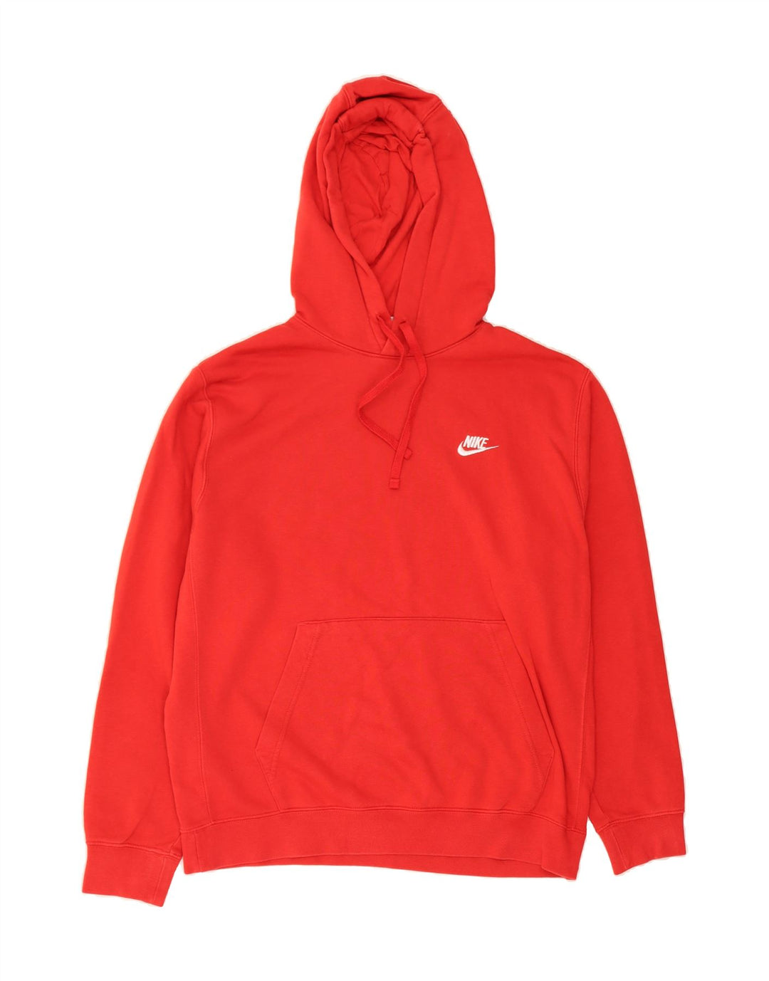 NIKE Mens Loose Fit Hoodie Jumper Medium Red Cotton Vintage Nike and Second-Hand Nike from Messina Hembry 