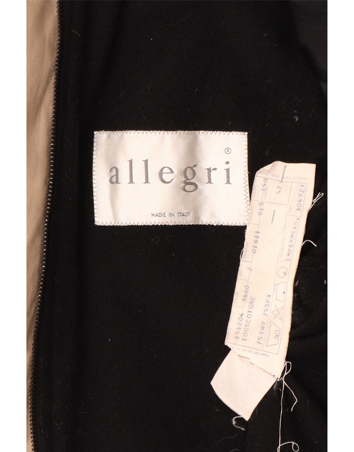 ALLEGRI Oversize overfrakke til kvinder IT 42 Medium Beige Uld