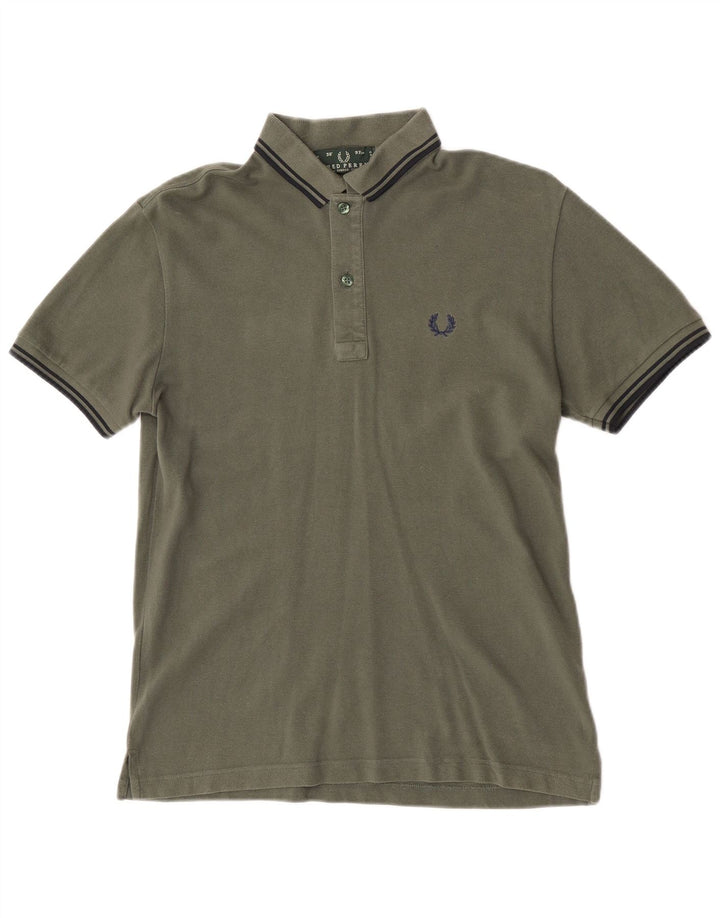 Fred Perry Herre poloshirt XS Grøn bomuld