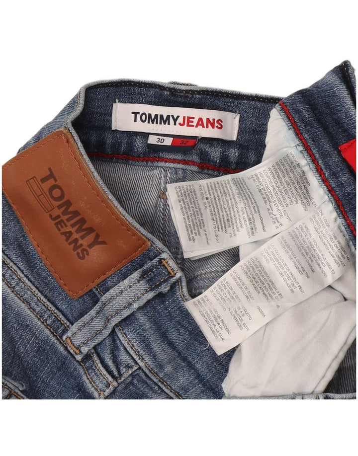 Tommy Hilfiger Dame Slim Jeans W30 L32 Blå Bomuld