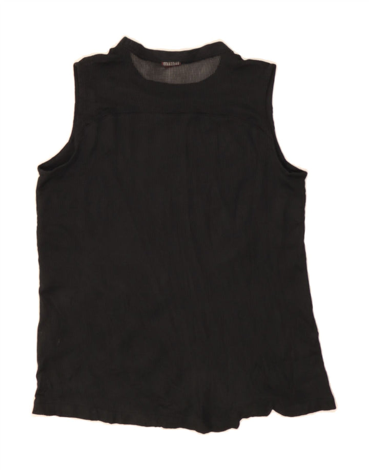 NIKE Womens Graphic Vest Top UK 14 Medium Black Polyester Vintage Nike and Second-Hand Nike from Messina Hembry 