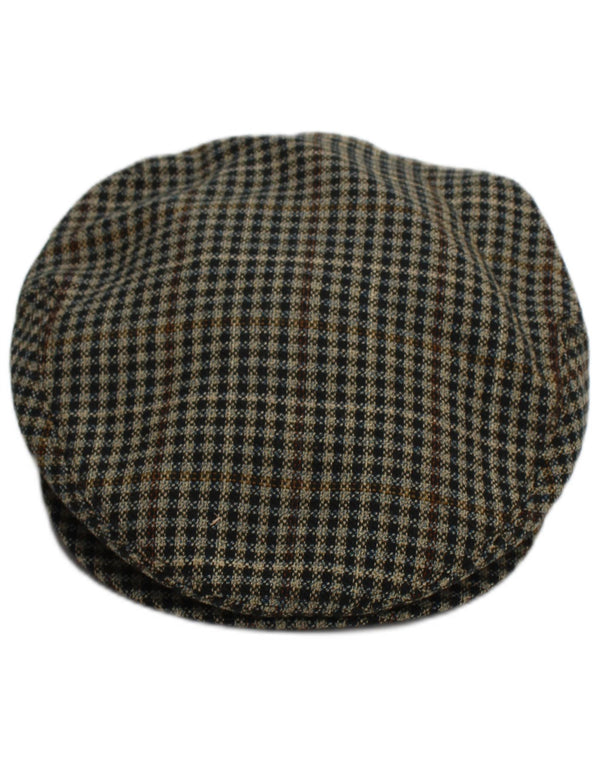 Barbisio Herre Flad Kasket Medium Brun Houndstooth Classic
