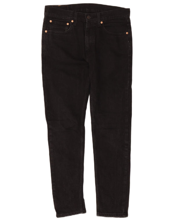 Levi's Herre 515 Slim Fit tilspidsede jeans W32 L32 sort bomuld