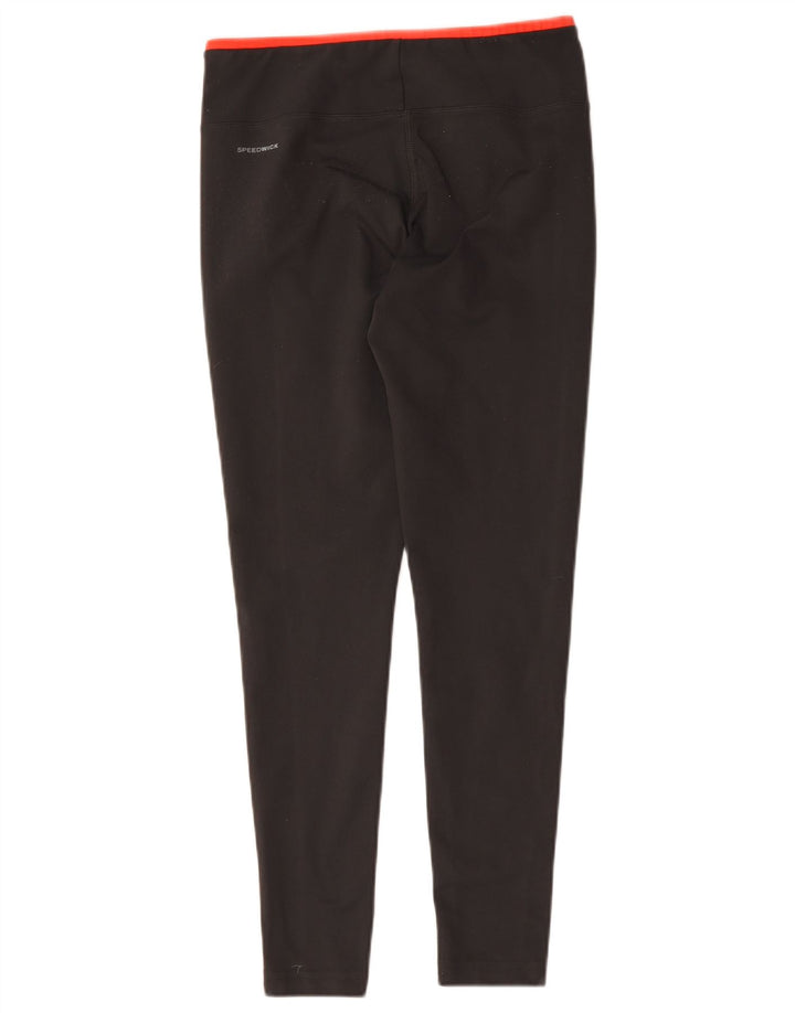 Reebok Womens Leggings UK 12/14 Medium Grey Polyester