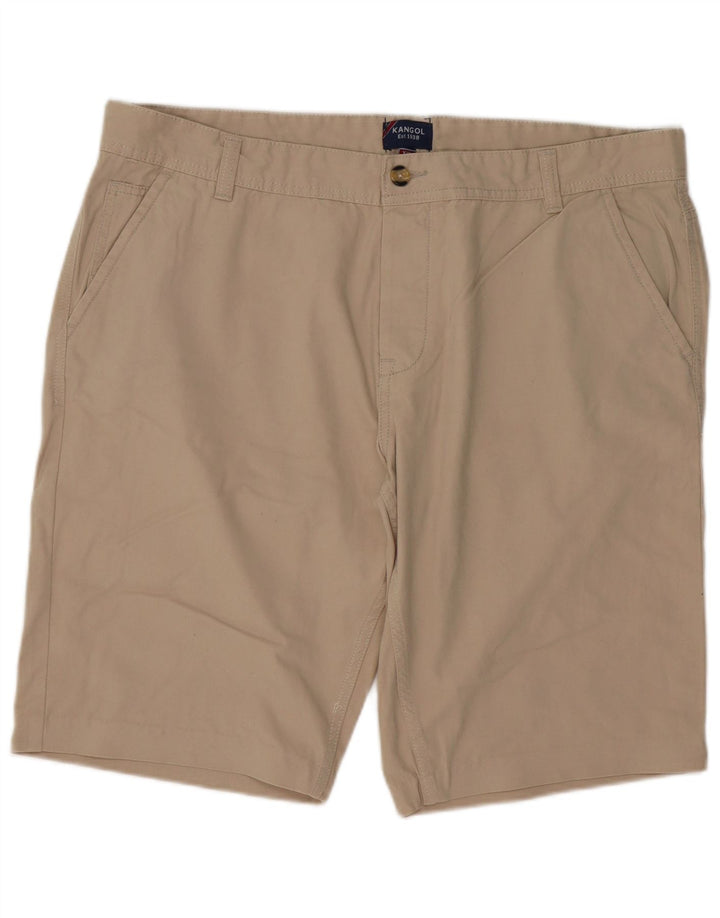 KANGOL Herre Chino Shorts 2XL W42 Beige Bomuld