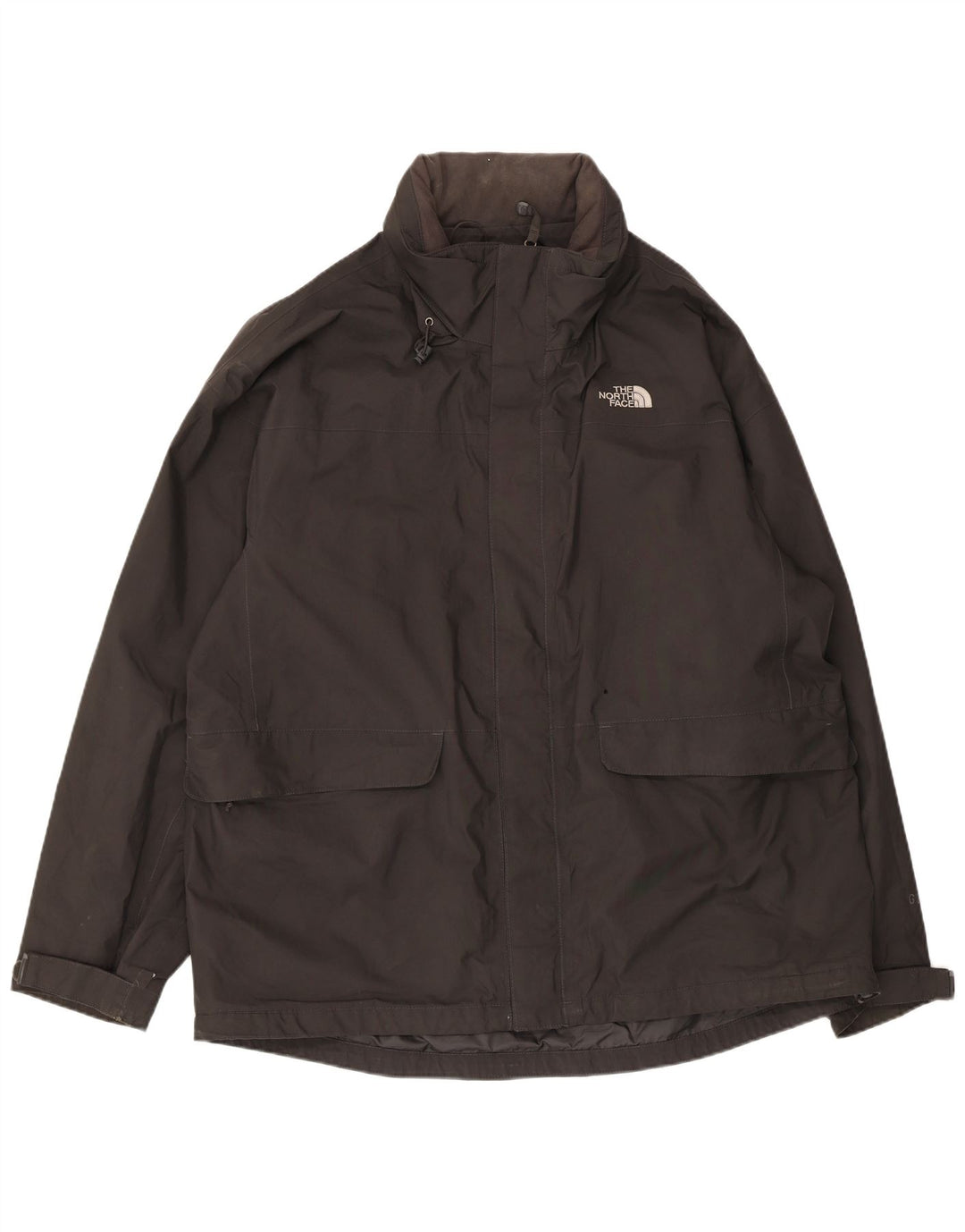 The North Face Regnjakke med hætte til mænd UK 44 2XL Sort Polyester