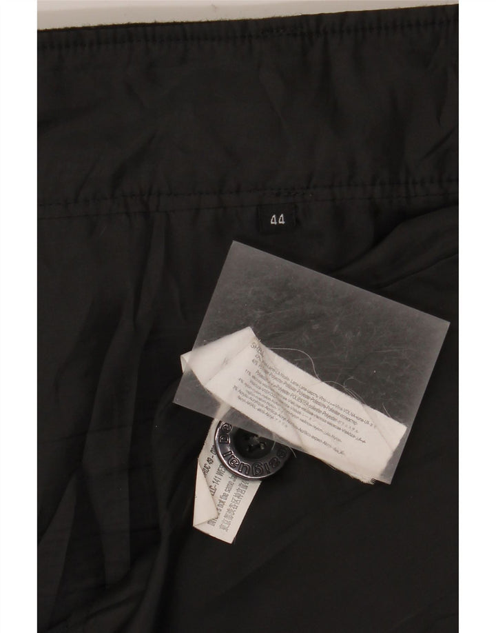 Desigual Dame Mini Wrap Nederdel EU 44 XL W35 Sort Patchwork Uld