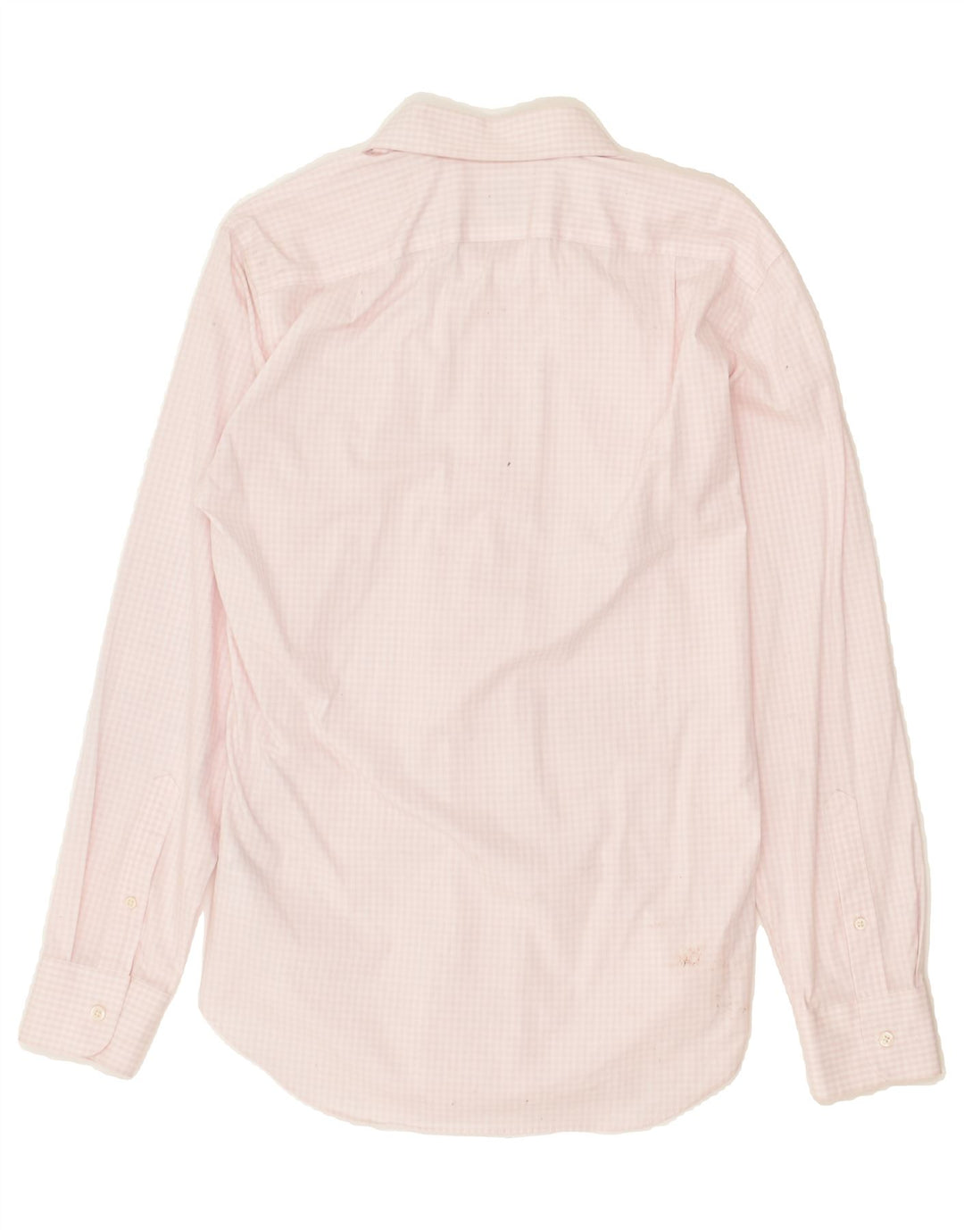 J. CREW Mens Flex Slim Shirt Small Pink Gingham Cotton | Vintage J. Crew | Thrift | Second-Hand J. Crew | Used Clothing | Messina Hembry 