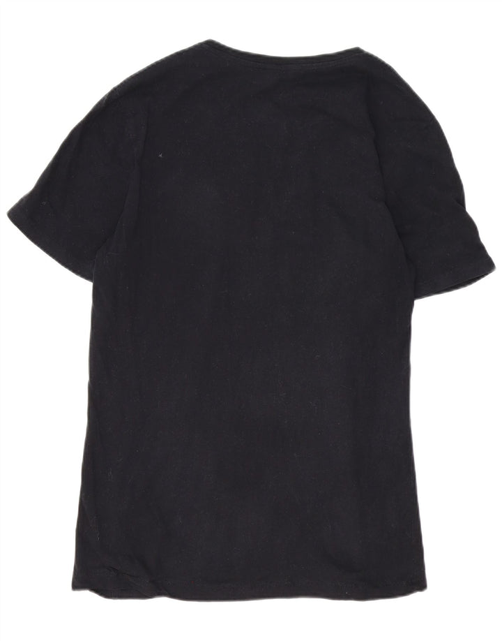 Jack & Jones Herre grafisk T-shirt Top Stor sort bomuld
