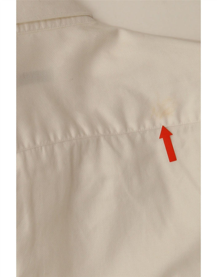 MOREAL Mens Shirt Medium White Cotton Vintage Moreal and Second-Hand Moreal from Messina Hembry 