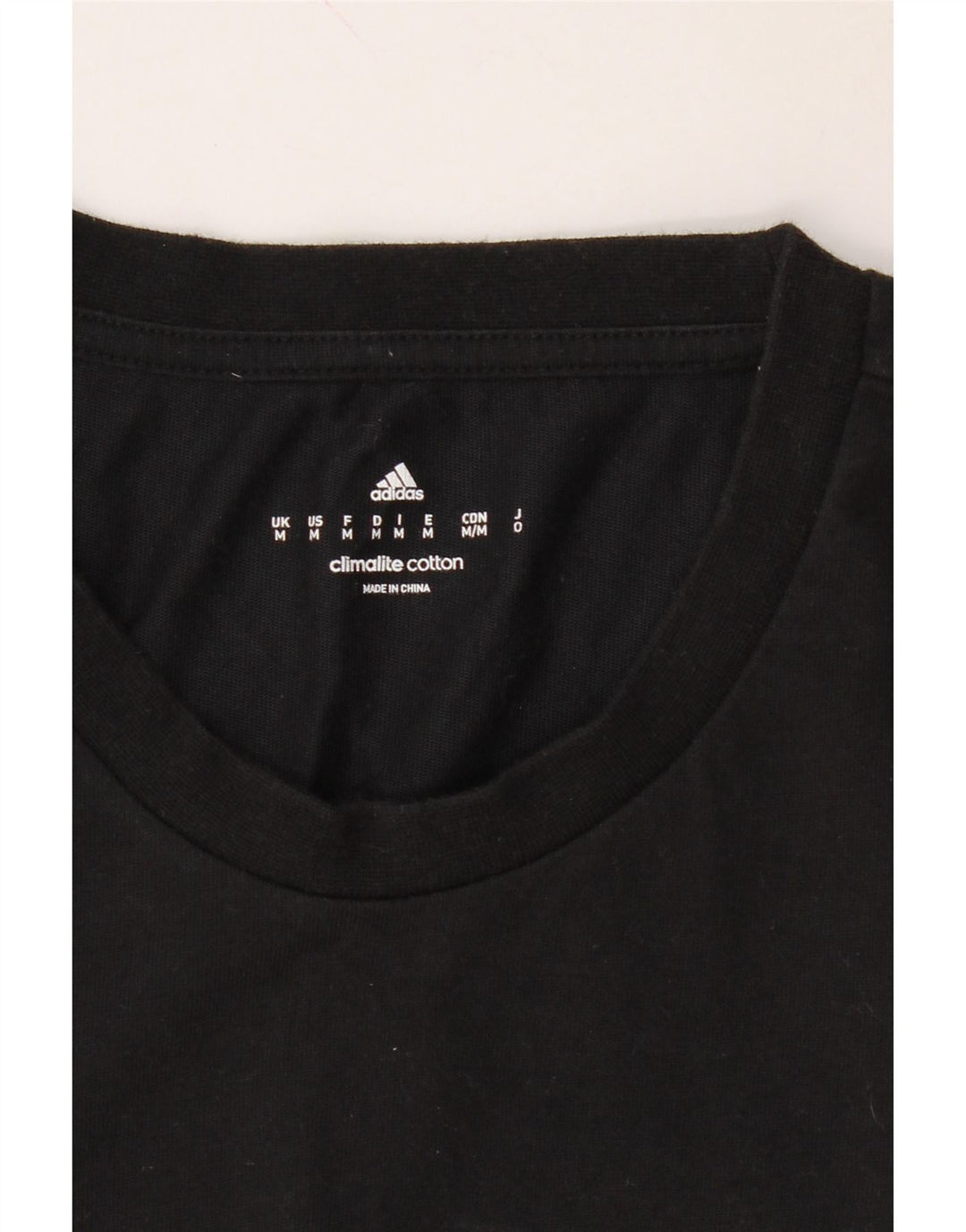 ADIDAS Mens Climalite Graphic T-Shirt Top Medium Black Cotton Vintage Adidas and Second-Hand Adidas from Messina Hembry 