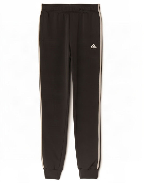 Adidas Drenge Træningsdragt Bukser Joggers 13-14 År Grå Polyester