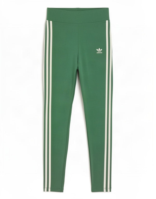 Adidas Dame Leggings UK 8 Small Green Bomuld