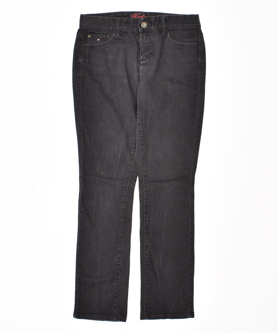 TOMMY HILFIGER Womens Hope Slim Jeans US 6 Medium W30 L30 Black Bomuld