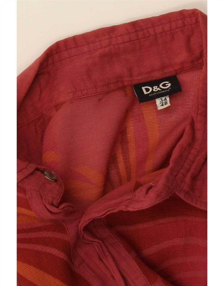 Dolce & Gabbana Herreskjorte IT 48 Medium Red Floral